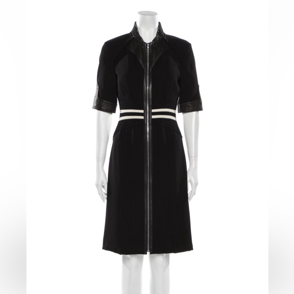 Yigal Azrouel Black and White Sheath Dress